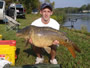 The tournament's first MIrror Carp (16 lb, 8 oz), caught by Sean Lehrer.