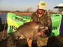 Rick Slinker (peg 11) with a 31.8 lb smallmouth buffalo. Lake Fork, TX