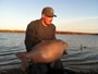 Mario Damian (peg 17) poses with his Lake Fork record-breaking smallmouth buffalo, 58 lb, 1 oz. Lake Fork, TX