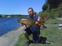 Steve Bailey with a 18.15 lb common from Session 1 in Fulton, NY.