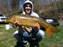 Josh Carnright with a 14.2 lb common from session 1 of the Wild Carp Club of Central NY.