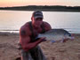 Henrik Lindh with a 10.4 lb smallmouth buffalo caught during session 6 of the Wild Carp CLub of North Texas.