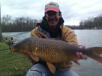Bill Markle with a 10 lb, 12 oz Common, his first of the season.