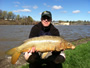Jason Bernhardt with a 9 lb common carp caught during Session 6 of Wild Carp Club of Central NY.