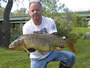 Jim Blake with a 24.0 lb common caught during Session 1 of the Fall 2011 season of Wild Carp Club of Central NY.