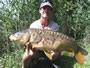 Paul Russell with a 17.13 lb mirror carp caught during Session 1 of the Fall 2011 season of Wild Carp Club of Central NY.