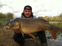 Bogdan Bucur with a 26.3 lb common caught during day 2 of the 2011 Wild Carp Fall Qualifier in Baldwinsville, NY
