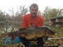 Toby Thomas with a 21.11 lb common carp caught during the '12 Wild Carp Fall Qualifier in Baldwinsville, NY.