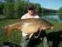 Chris Jackson (peg 33) with a 34.14 lb common caught during the Wild Carp Classic--big fish of the tournament as of Monday morning.