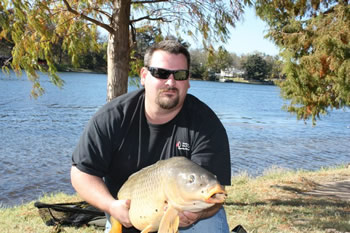 Rick Wilson with a common carp