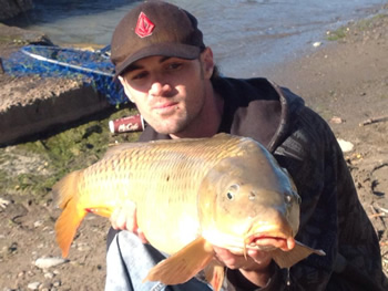 Wild Carp Club of Ontario Director Brian Brown with a nice common carp